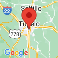 Map of Tupelo, MS